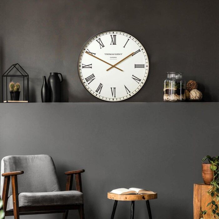 Thomas Kent - Clocksmith Black Large Wall Clock